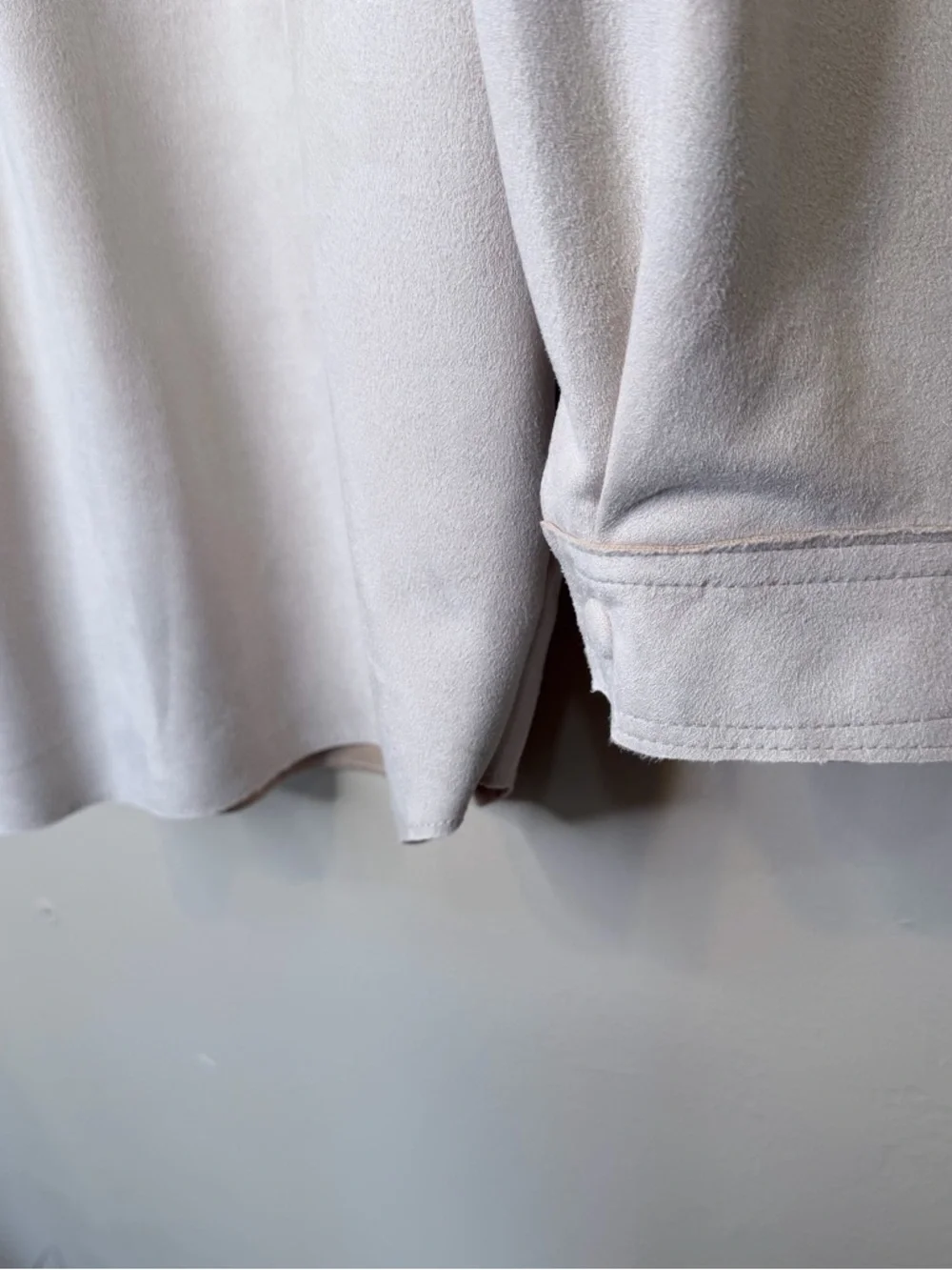 Philosophy | Anthro Faux Leather Butter Soft Tan Utility Jacket Relaxed Shacket - Picture 8 of 14